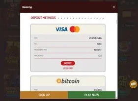 Grande Vegas casino deposit methods